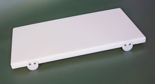 Tagliere Professionale In Polietilene Pehd Bianco Sp. 2 Cm